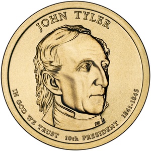2009 1-dollar - S - John Tyler reverse